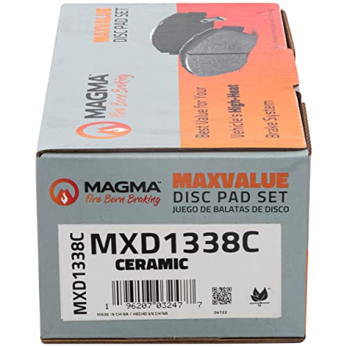 MAGMA MaxValue MXD1338C Ceramic Brake Pads, Rear