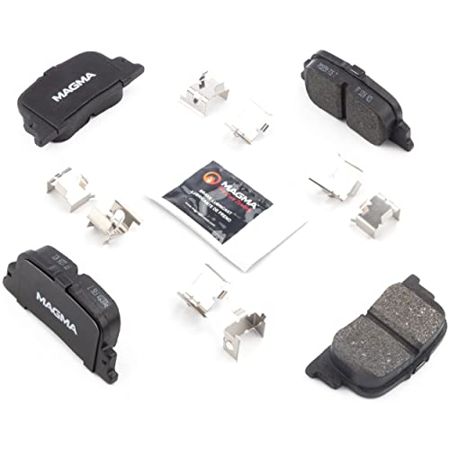 MAGMA Premium PMD835M Semi-Metallic Brake Pads, Rear