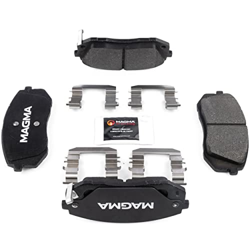 MAGMA Premium PMD1295M Semi-Metallic Brake Pads, Front