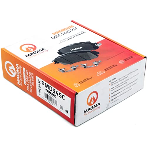 MAGMA Premium PMD945C Ceramic Brake Pads, Front