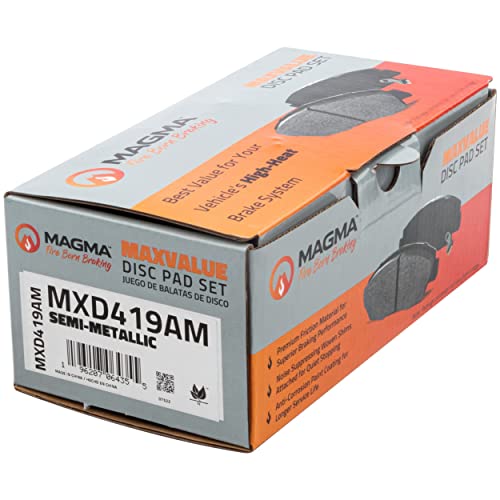 MAGMA MaxValue MXD419AM Semi-Metallic Brake Pads, Front