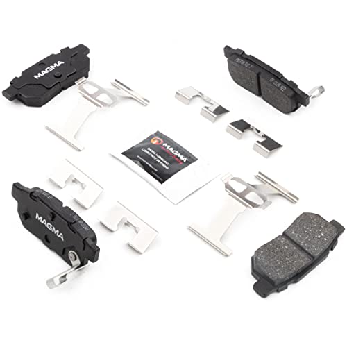 MAGMA Premium PMD374M Semi-Metallic Brake Pads, Rear