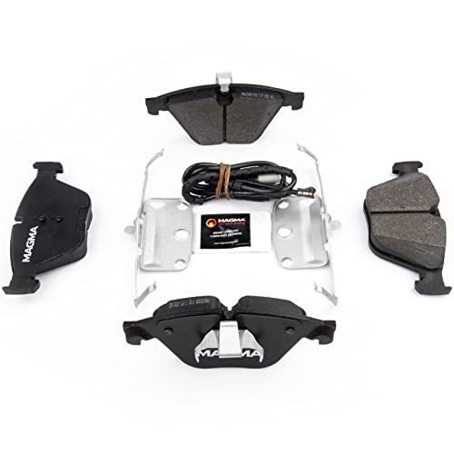 MAGMA Premium PMD1505M Semi-Metallic Brake Pads, Front
