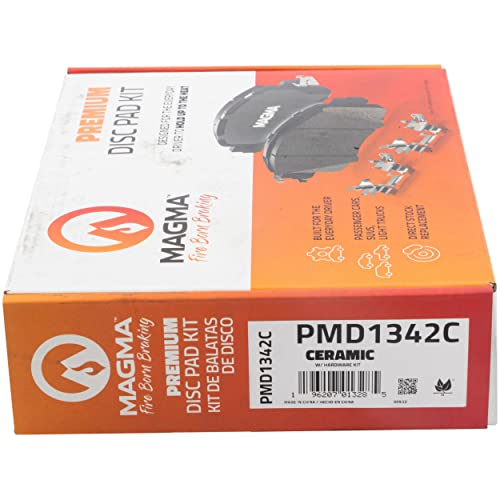 MAGMA Premium PMD1342C Ceramic Brake Pads, Front