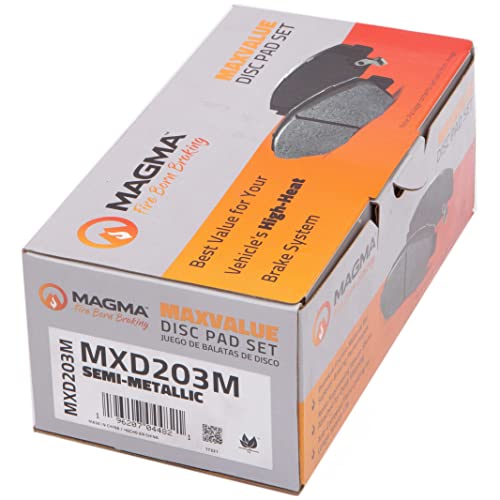 MAGMA MaxValue MXD203M Semi-Metallic Brake Pads, Front