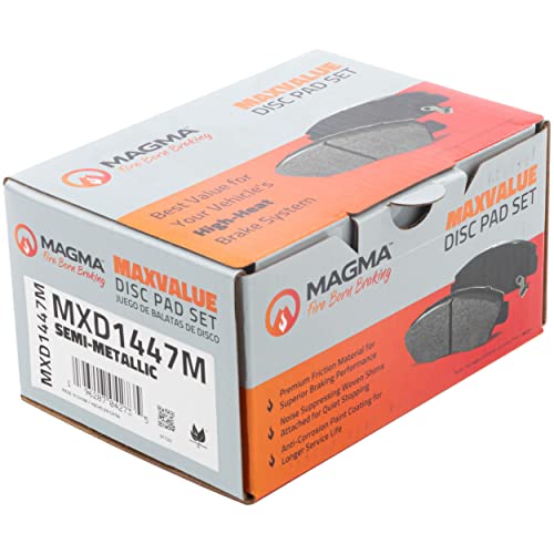 MAGMA MaxValue MXD1447M Semi-Metallic Brake Pads, Front