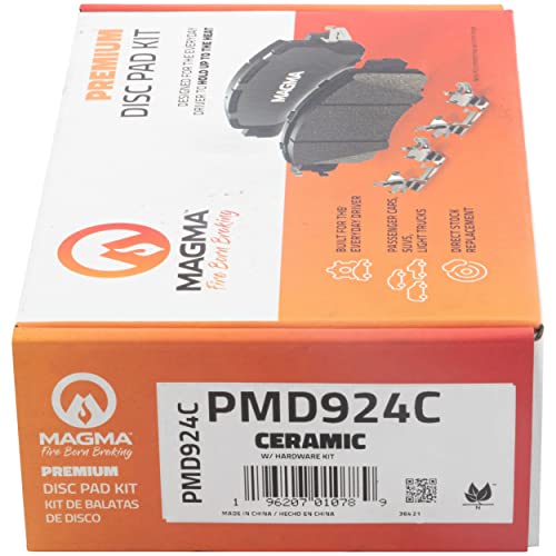 MAGMA Premium PMD924C Ceramic Brake Pads, Front