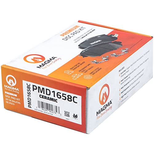 MAGMA Premium PMD1658C Ceramic Brake Pads, Front