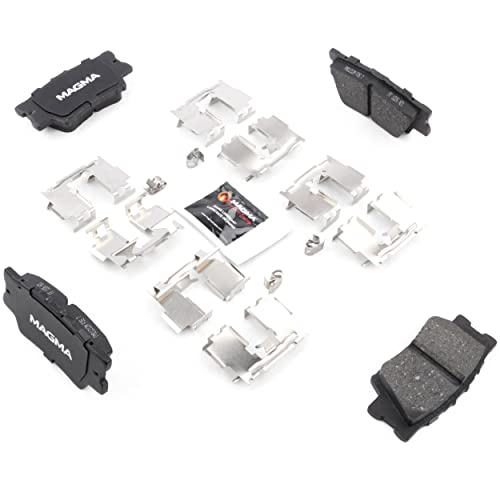MAGMA Premium PMD1212M Semi-Metallic Brake Pads, Rear