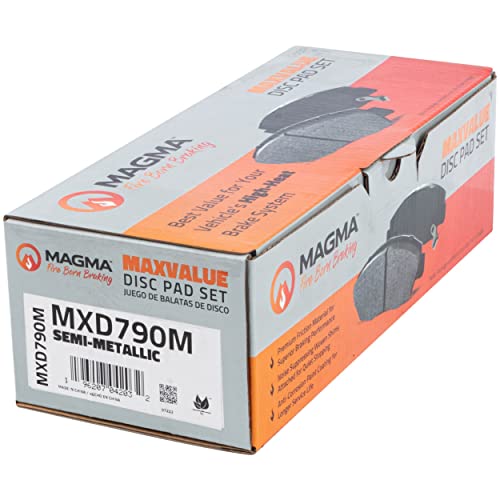 MAGMA MaxValue MXD790M Semi-Metallic Brake Pads, Front