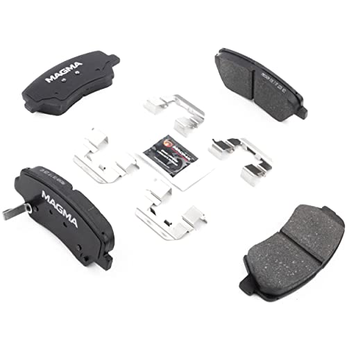 MAGMA Premium PMD1543M Semi-Metallic Brake Pads, Front