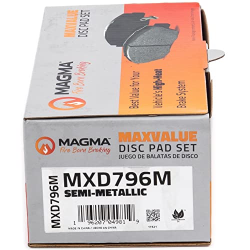 MAGMA MaxValue MXD796M Semi-Metallic Brake Pads, Front