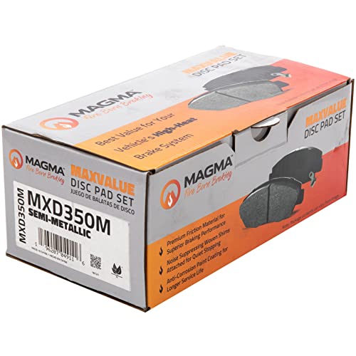 MAGMA MaxValue MXD350M Semi-Metallic Brake Pads, Front