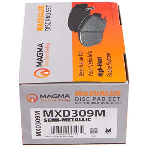 MAGMA MaxValue MXD309M Semi-Metallic Brake Pads, Rear