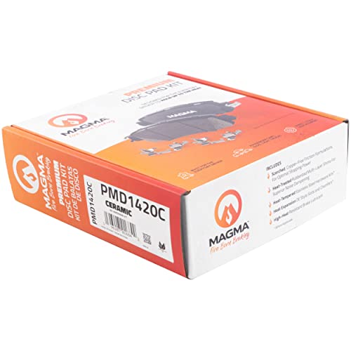 MAGMA Premium PMD1420C Ceramic Brake Pads, Front