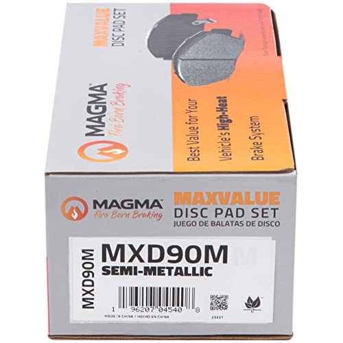 MAGMA MaxValue MXD90M Semi-Metallic Brake Pads, Front
