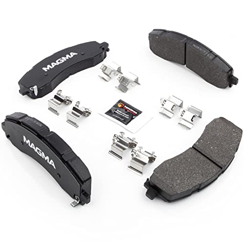MAGMA Premium PMD2225M Semi-Metallic Brake Pads, Rear