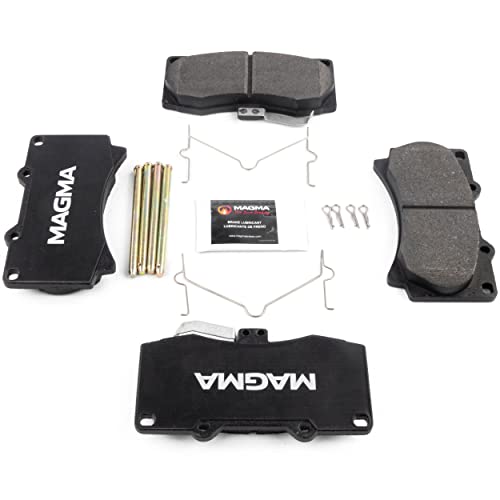 MAGMA Premium PMD1119M Semi-Metallic Brake Pads, Front