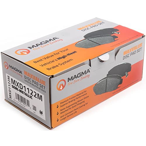 MAGMA MaxValue MXD1122M Semi-Metallic Brake Pads, Rear