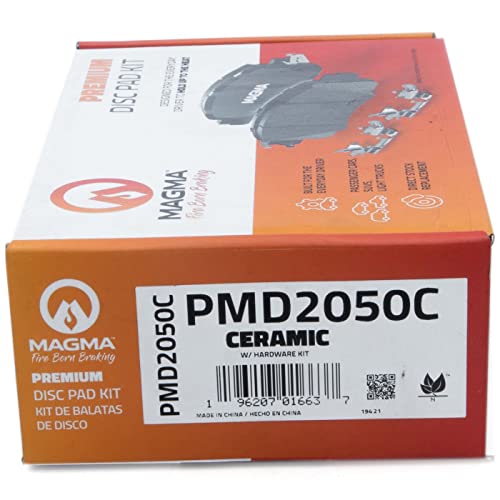 MAGMA Premium PMD2050C Ceramic Brake Pads, Rear
