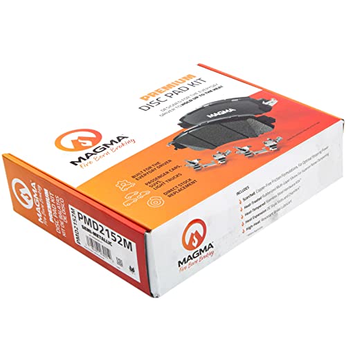 MAGMA Premium PMD2152M Semi-Metallic Brake Pads, Front