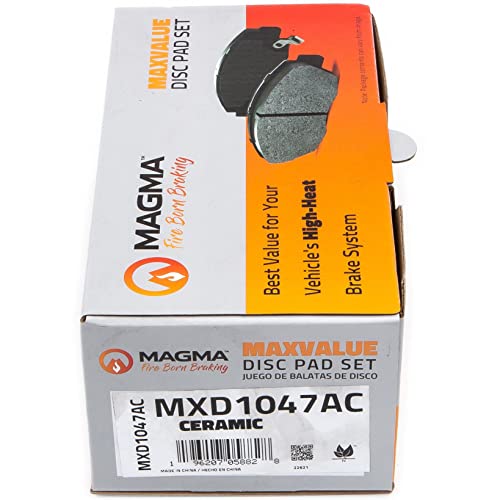 MAGMA MaxValue MXD1047AC Ceramic Brake Pads, Front
