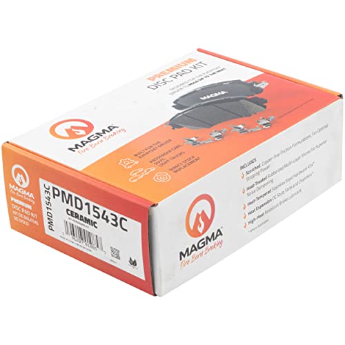 MAGMA Premium PMD1543C Ceramic Brake Pads, Front