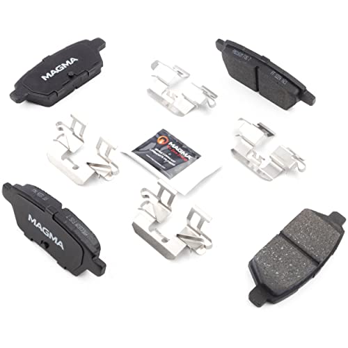 MAGMA Premium PMD1161M Semi-Metallic Brake Pads, Rear