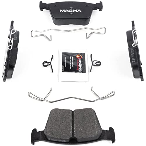MAGMA Premium PMD1761M Semi-Metallic Brake Pads, Rear