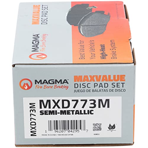 MAGMA MaxValue MXD773M Semi-Metallic Brake Pads, Rear