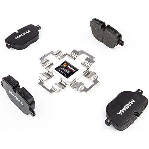 MAGMA Premium PMD1427M Semi-Metallic Brake Pads, Rear