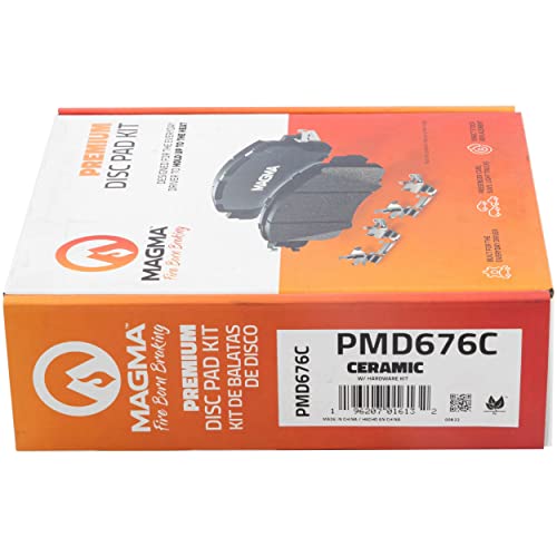 MAGMA Premium PMD676C Ceramic Brake Pads, Front