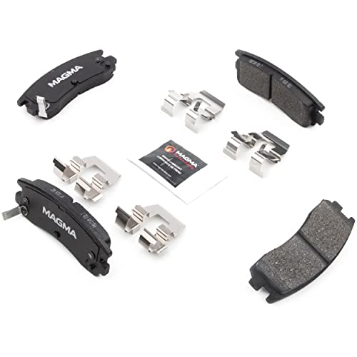MAGMA Premium PMD714M Semi-Metallic Brake Pads, Rear