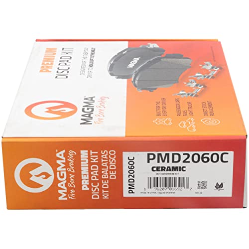 MAGMA Premium PMD2060C Ceramic Brake Pads, Front