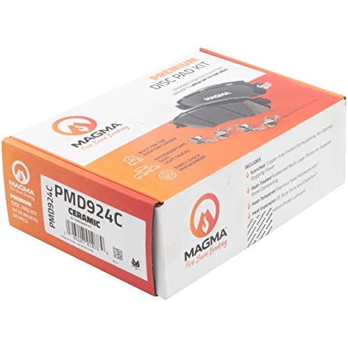 MAGMA Premium PMD924C Ceramic Brake Pads, Front