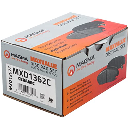 MAGMA MaxValue MXD1362C Ceramic Brake Pads, Rear