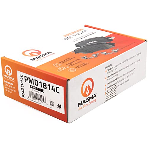 MAGMA Premium PMD1814C Ceramic Brake Pads, Front