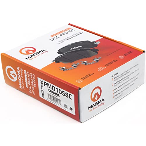 MAGMA Premium PMD1058C Ceramic Brake Pads, Front