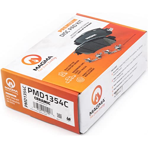 MAGMA Premium PMD1354C Ceramic Brake Pads, Rear