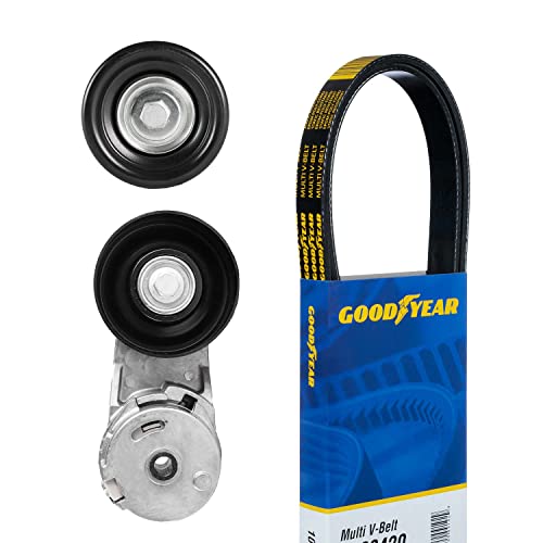 Goodyear 3336 Serpentine Belt Drive Component Kit, Gray