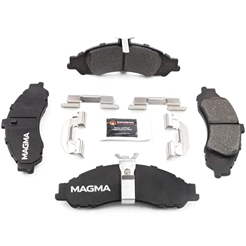 MAGMA Premium PMD1043M Semi-Metallic Brake Pads, Front