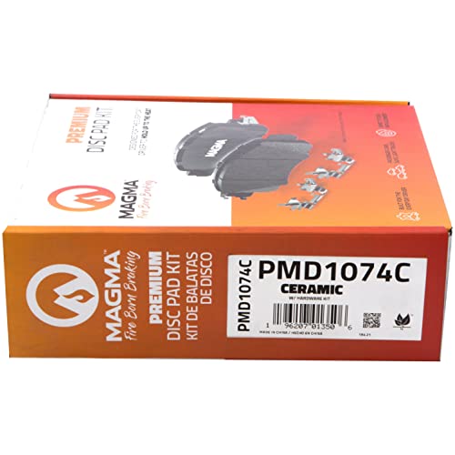 MAGMA Premium PMD1074C Ceramic Brake Pads, Front