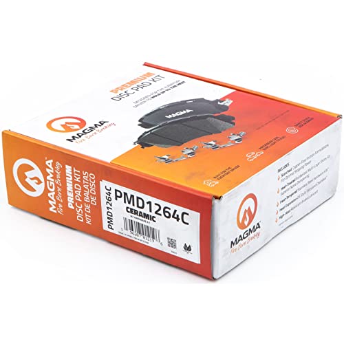 MAGMA Premium PMD1264C Ceramic Brake Pads, Front