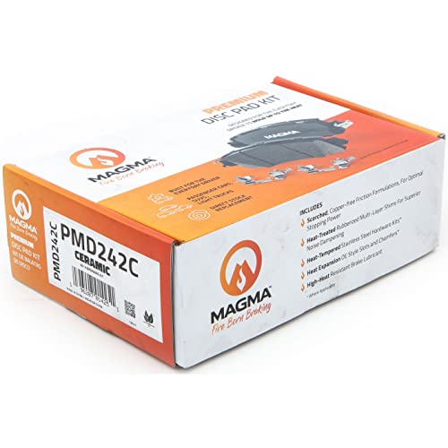 MAGMA Premium PMD242C Ceramic Brake Pads, Front
