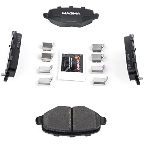 MAGMA Premium PMD1719M Semi-Metallic Brake Pads, Rear