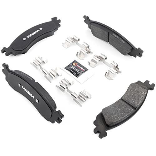 MAGMA Premium PMD1158M Semi-Metallic Brake Pads, Front