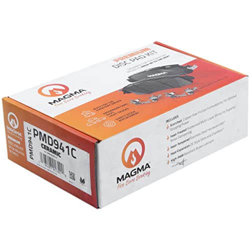 MAGMA Premium PMD941C Ceramic Brake Pads, Front