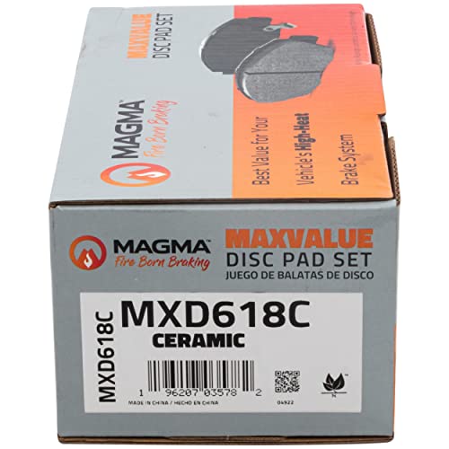 MAGMA MaxValue MXD618C Ceramic Brake Pads, Front