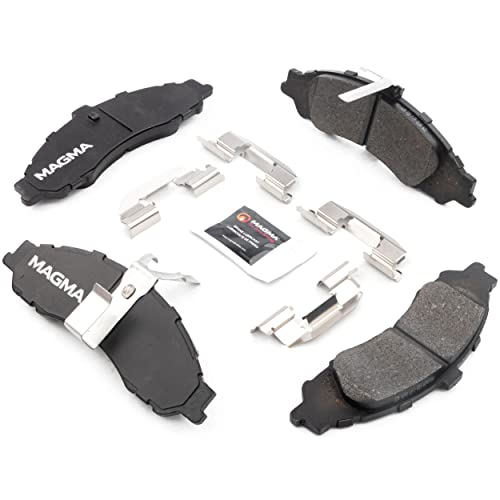 MAGMA Premium PMD1043M Semi-Metallic Brake Pads, Front
