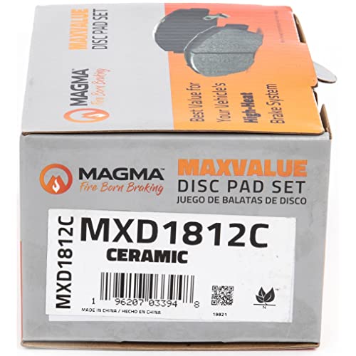 MAGMA MaxValue MXD1812C Ceramic Brake Pads, Rear